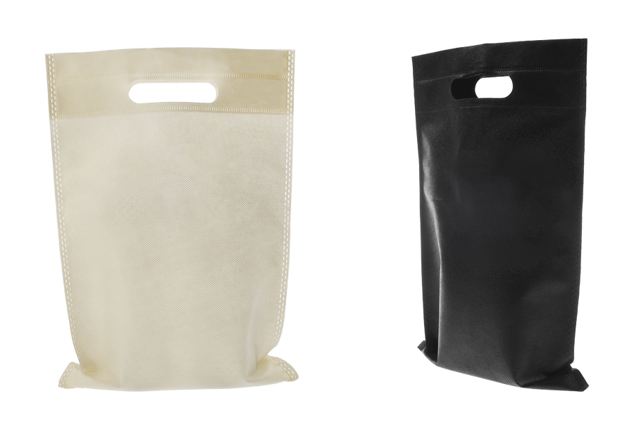 Umweltfreundliche, non woven Taschen recyclebar mit Henkel 220x320 mm - 50 Stücke
