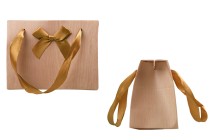 Sac cadeau 130 x 70 x 100 mm avec poignée et nœud-photo_produit