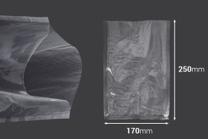 Vakuumbeutel für Lebensmittel 170x250 mm - 100 Stücke-photo_dimensions