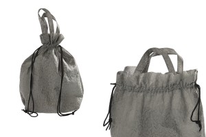 Umhängetasche non woven 43x43 cm mit schwarzer Kordel-1