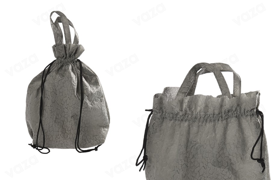 Sac à dos non tissé 43 x 43 cm avec cordon noir Sac à dos non tissé 43 x 43 cm avec cordon noir-εικόνα_προϊοντική