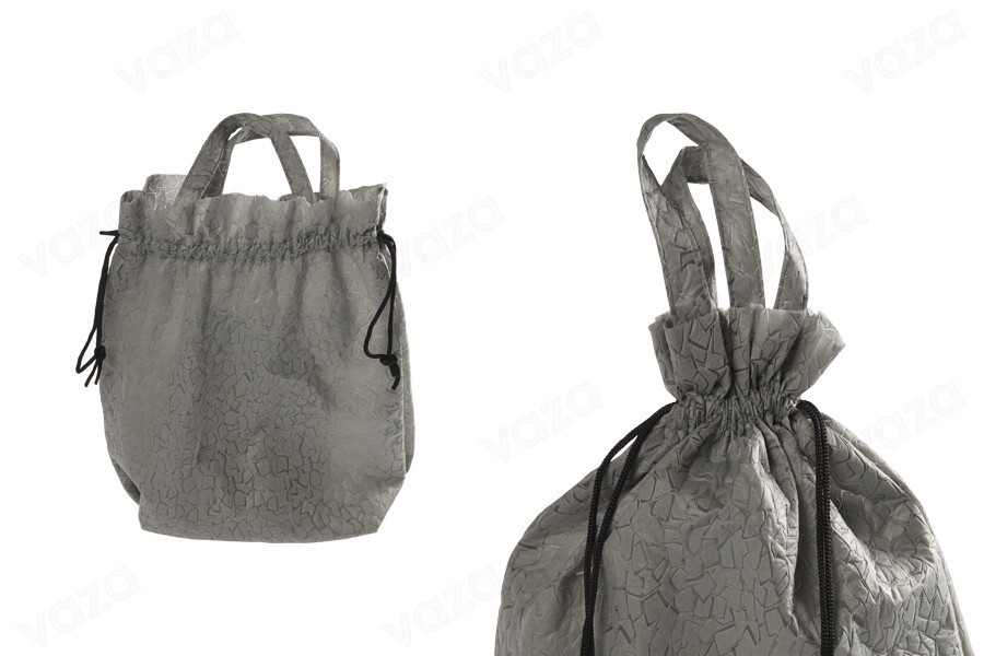 Sac à dos non tissé 43 x 43 cm avec cordon noir Sac à dos non tissé 43 x 43 cm avec cordon noir-εικόνα_διαστάσεις