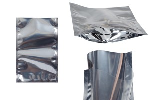 Doy Pack Beutel 120x40x170mm Aluminiumrückseite, transparente Vorderseite und Verschluss mit Heißsiegelung - 100 Stk-εικόνα_προϊοντική