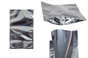 Sachets type Doy Pack 120 x 30 x 200 mm avec dos en aluminium, face transparente et fermeture par thermoscellage - 100 pcs-εικόνα_προϊοντική
