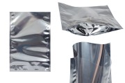 Doy Pack bags 160x40x240 mm aluminum back side, transparent front and closure with heat sealing - 100 pcs