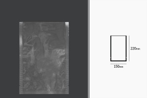 Vakuumbeutel für Lebensmittel 150x220 mm - 100 Stücke-photo_dimensions