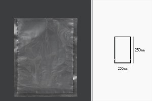 Sacs sous vide (sachets sous vide) pour la conservation - l'emballage des aliments et autres produits 200 x 250 mm - 100 pcs-εικόνα_διαστάσεις