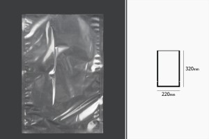 Vakuumbeutel für Lebensmittel 220x320 mm - 100 Stücke-εικόνα_διαστάσεις