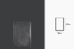 Vakuumbeutel für Lebensmittel 80x120 mm - 100 Stücke-bildabmessungen
