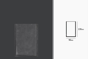 Sacs sous vide (sachets sous vide) pour la conservation - l'emballage des aliments et autres produits 90 x 130 mm - 200 pcs-εικόνα_διαστάσεις