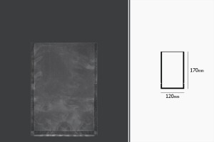 Vakuumbeutel für Lebensmittel 120x170 mm - 100 Stücke-εικόνα_διαστάσεις