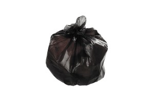 Disposable plastic bags in size 60x80 cm, without drawstring handles - 1 roll, 15 pcs each-2
