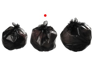 Disposable plastic bags in size 60x80 cm, without drawstring handles - 1 roll, 15 pcs each-3