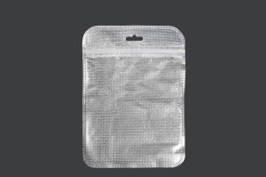 Sachets avec fermeture éclair 122 x 170 mm, dos argenté non tissé, face transparente et eurohole - 100 pcs-εικόνα_προϊοντική