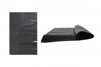 Sacs poubelle en plastique 40x84 cm haute résistance de couleur noire - 10 pièces