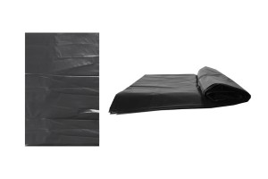 Black heavy-duty plastic garbage bags in size  40x84 cm - 10 pcs-1