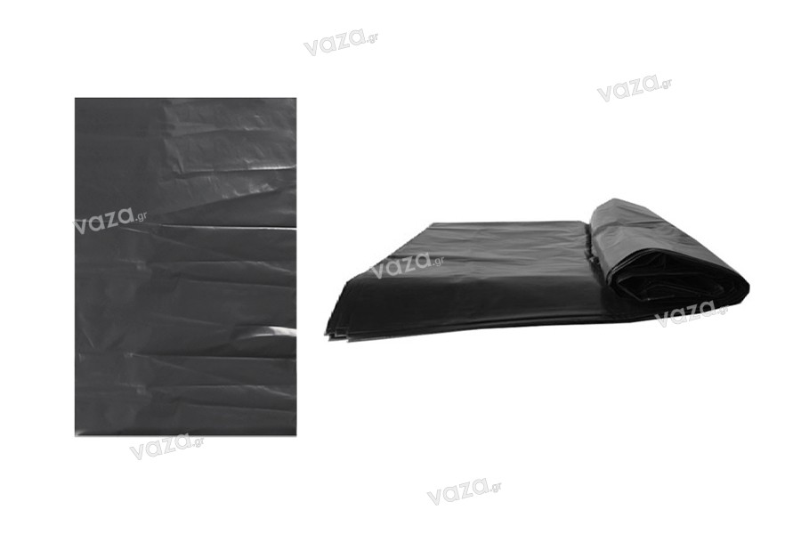 Black heavy-duty plastic garbage bags in size  40x84 cm - 10 pcs