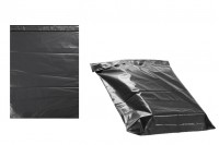 Black self-seal adhesive waterproof courier bags in size 380x520 mm - 100 pcs