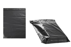 380x520mm schwarze Kuriertasche mit Aufkleberverschluss - 100 Stk-εικόνα_προϊοντική