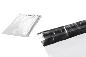 250x350 mm weiße Kuriertasche mit Aufkleberverschluss - 100 Stck-εικόνα_σύνθεση