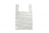Transparent plastic carry-out bag in size 28x40 cm - 100 pcs