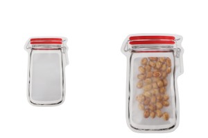 Sachets de type Doypack en forme de bocal 125 x 195 avec fermeture zip - 50 pcs-εικόνα_προϊοντική