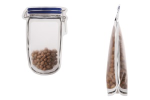 Sachets de type Doypack en forme de bocal 154 x 246 avec fermeture zip - 50 pcs-εικόνα_σύνθεση