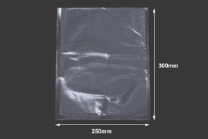 Sacs sous vide pour la conservation - l'emballage des aliments et autres produits 250 x 300 mm - 100 pcs-εικόνα_διαστάσεις