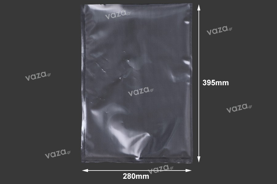 Vacuum sealing bags for optimal packaging and storing of food and other products 280x395mm - 100 pcs