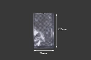 Sacs sous vide pour la conservation - l'emballage des aliments et autres produits 70 x 120 mm - 100 pcs-εικόνα_διαστάσεις