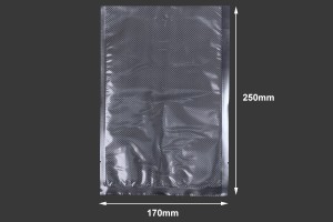 Sacs sous vide pour la conservation - l'emballage des aliments et autres produits 170 x 250 mm - 100 pcs-εικόνα_διαστάσεις