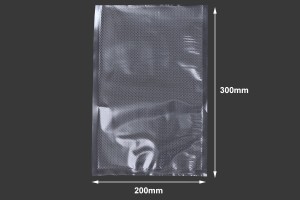 Sacs sous vide pour la conservation - l'emballage des aliments et autres produits 200 x 300 mm - 100 pcs-εικόνα_διαστάσεις