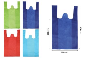 Ökobeutel, Vlies recycelbar 250x450mm - 50 Stk-2
