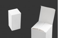 Boîte d’emballage blanche en papier 53x53x108 mm - paquet de 20 pièces