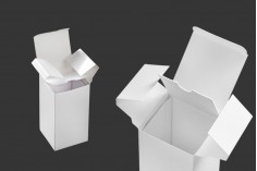 Carton box in white color 53x53x108 mm - 20pcs