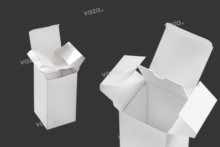 Boîte en papier de couleur blanche 53 x 53 x 108 mm - 20 pcs