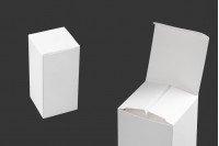 Boîte d’emballage blanche en papier 63x63x118 mm-paquet de 20 pièces