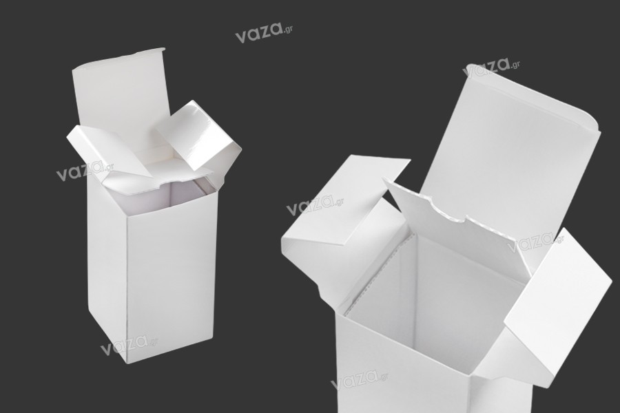 Carton box in white color 63x63x118 mm - 20 pcs