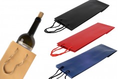 Sacchetti portabottiglie per le bottiglie di vino 120x85x360 mm -12 pz