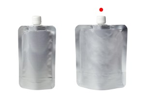 Gourde (type Doypack) en aluminium de 300 ml, avec bouchon blanc - paquet de 50 pièces-εικόνα_σύνθεση