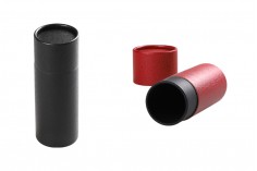 Boîte cylindrique (intérieur noir) 48 x 135 mm pour flacons - 12 pcs