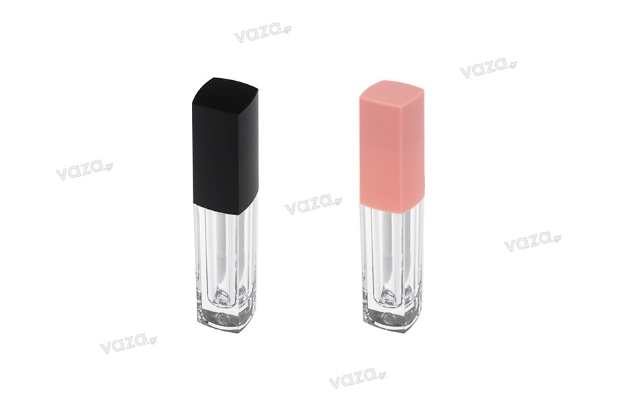 2ml plastic lip gloss tube with cap - available in a package with 6 pcs