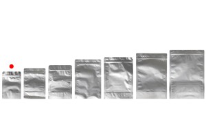 Doy Pack-Aluminiumbeutel 90x30x130mm mit Reißverschluss und der Möglichkeit zum Heißsiegeln - 100 Stück-εικόνα_σύνθεση