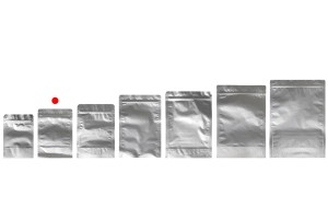 Doy Pack-Aluminiumbeutel 120x40x170 mm mit Reißverschluss; und der Möglichkeit zum Heißsiegeln - 100 Stück-εικόνα_σύνθεση