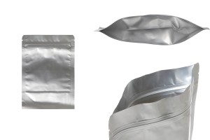 Doy Pack-Aluminiumbeutel 120x40x170 mm mit Reißverschluss; und der Möglichkeit zum Heißsiegeln - 100 Stück-εικόνα_προϊοντική