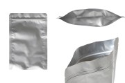 Σακουλάκια αλουμινίου τύπου Doy Pack 160x40x240 mm με κλείσιμο "zip" και δυνατότητα σφράγισης με θερμοκόλληση  - 100 τμχ