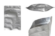 Sachets en aluminium (type Doypack) 160 x 40 x 240 mm avec fermeture zip et possibilité de thermoscellage - 100 pcs