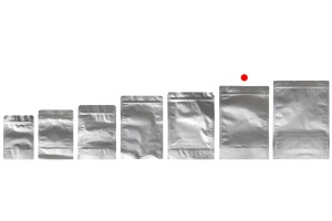 Aluminiumbeutel vom Typ Doy Pack 210x50x310 mm mit Reißverschluss und der Möglichkeit des Versiegelns mit Heißsiegeln - 100 Stück-εικόνα_σύνθεση