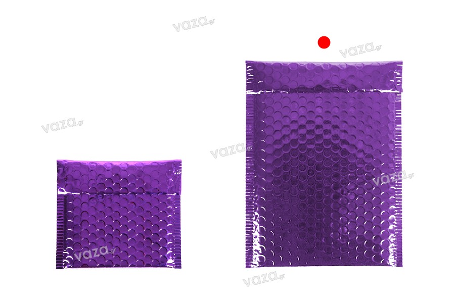 Enveloppes à bulles d'air aux dimensions 16 x 23 cm en différentes teintes brillantes - 10 pcs
