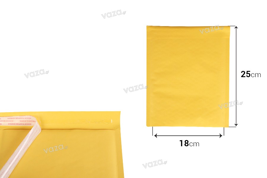 NNAMIR® Enveloppes à bulle A5 18 cm x 23 cm - Paquet de 25 enveloppes à